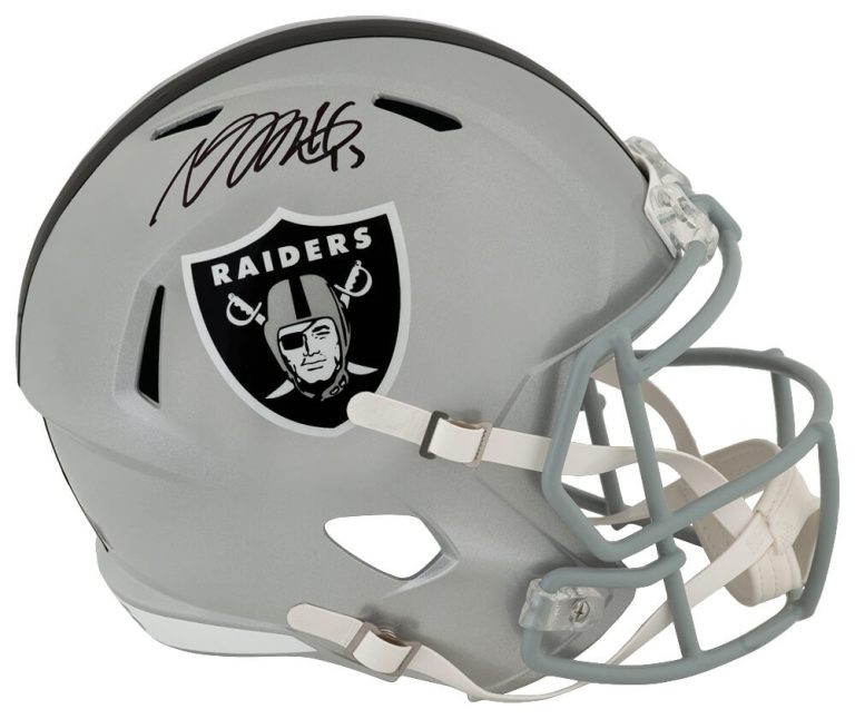 Davante Adams Signed Raiders Riddell Full Size Speed Replica Helmet -BECKETT COA