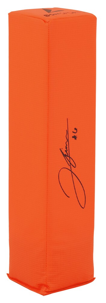 Jordan Faison Signed BSN Orange Endzone Football Pylon -(SCHWARTZ SPORTS COA)