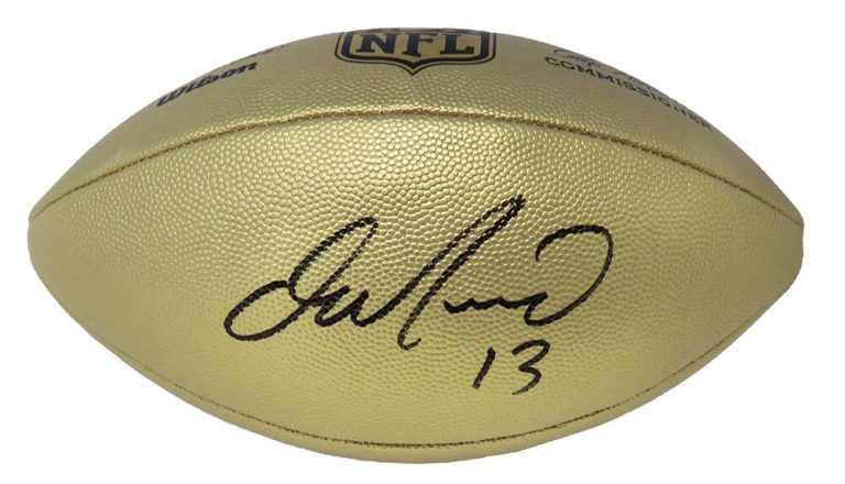 Dan Marino Signed Wilson Duke Gold Metallic NFL Full Size Replica Football - SS