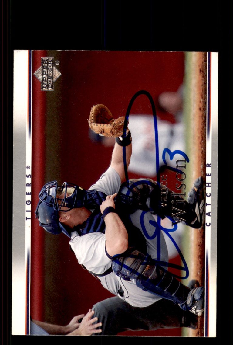 Signed Baseball Card Auto Vance Wilson 2007 Upper Deck #689 Detroit Tigers