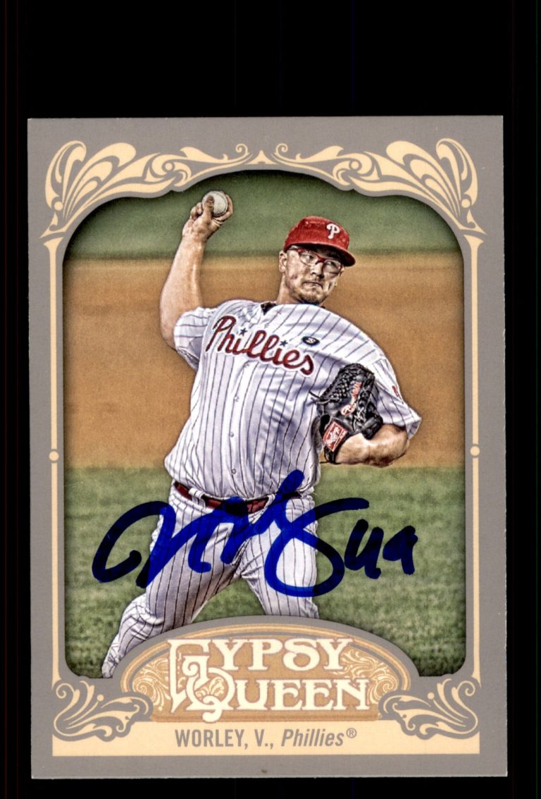 Signed Baseball Card Auto Vance Worley 2012 Topps Gypsy Queen #277 Phillies