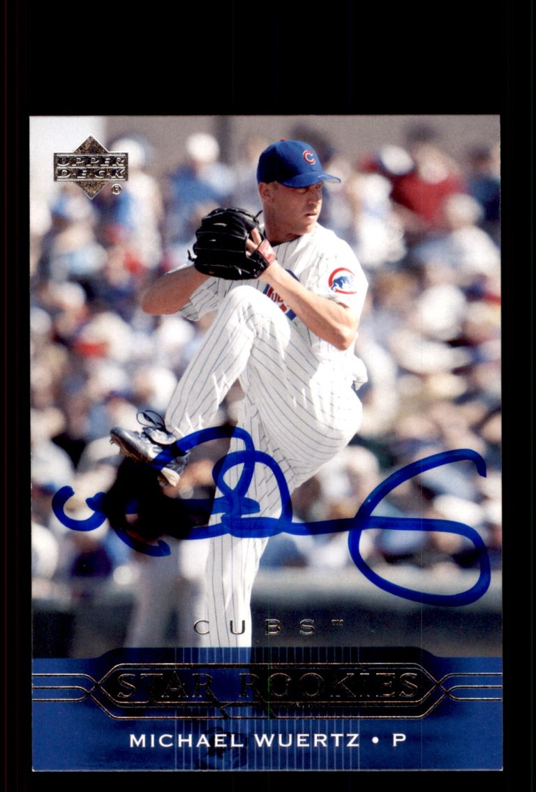 Signed Baseball Card Auto Michael Wuertz 2005 Upper Deck First Pitch #230 Cubs
