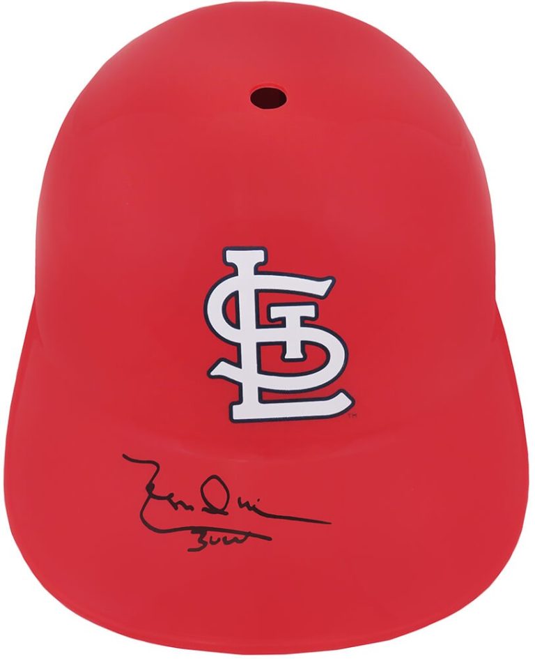 Leon Durham Signed Cardinals Souvenir Replica Batting Helmet w/Bull - (SS COA)