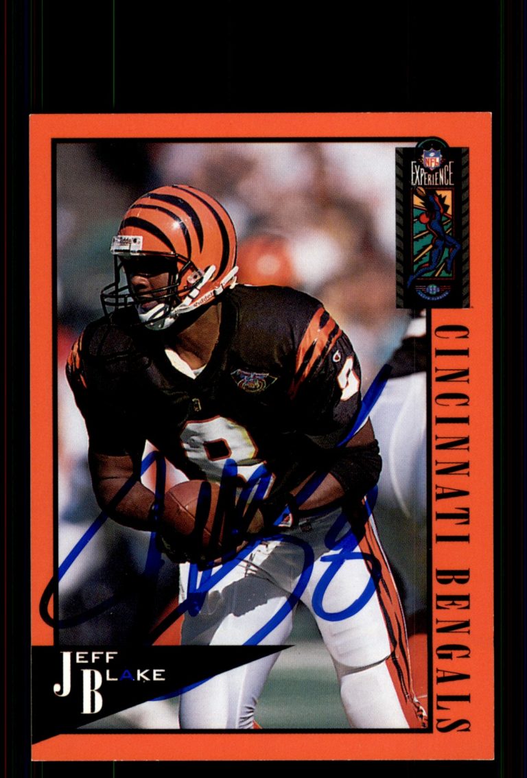 Signed Football Card Auto Jeff Blake 1995 Classic NFL Experience #16 Bengals