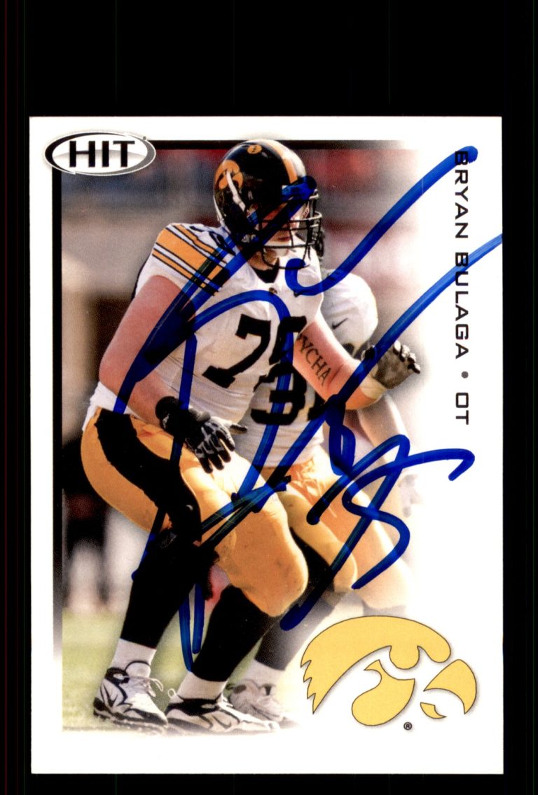 Signed Football Card Auto Bryan Bulaga 2010 SAGE HIT #97 Iowa Hawkeyes