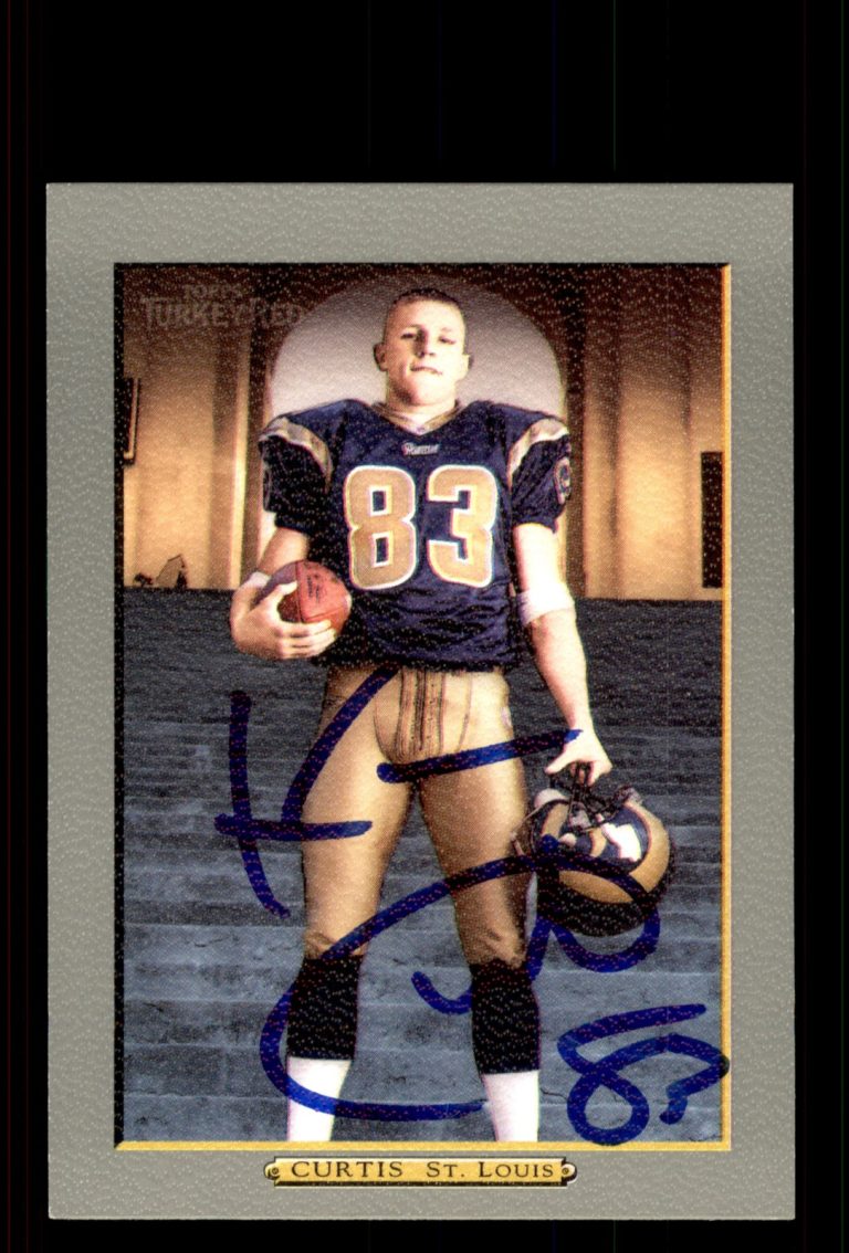 Signed Football Card Auto Kevin Curtis 2005 Topps Turkey Red #34 St. Louis Rams