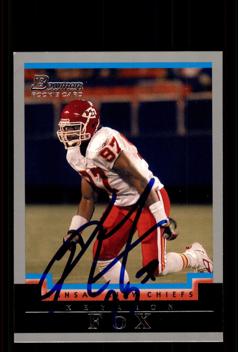 Signed Football Card Auto Keyaron Fox 2004 Bowman #235 Kansas City Chiefs