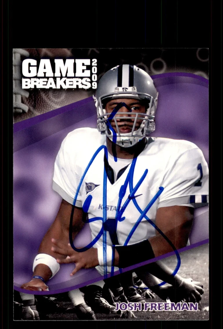 Signed Football Card Auto Josh Freeman 2009 Press Pass #GB10 Kansas State