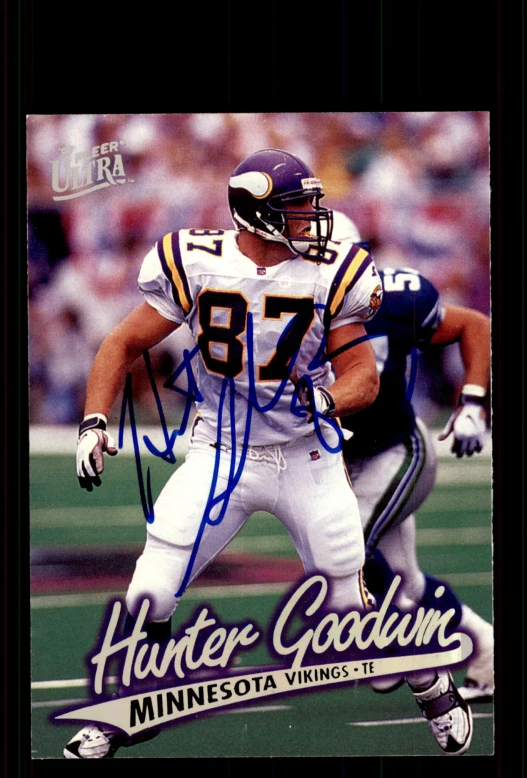 Signed Football Card Auto Hunter Goodwin 1997 Ultra #230 Minnesota Vikings