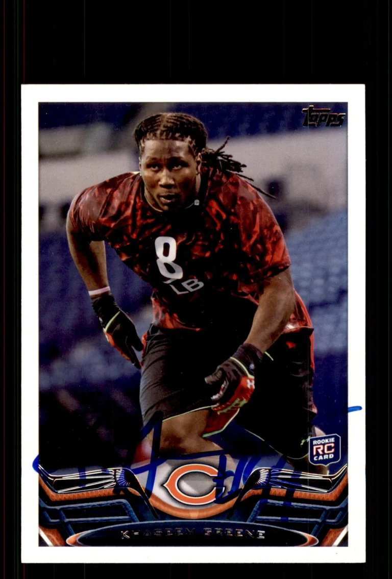 Signed Football Card Auto Khaseem Greene 2013 Topps #59 Chicago Bears
