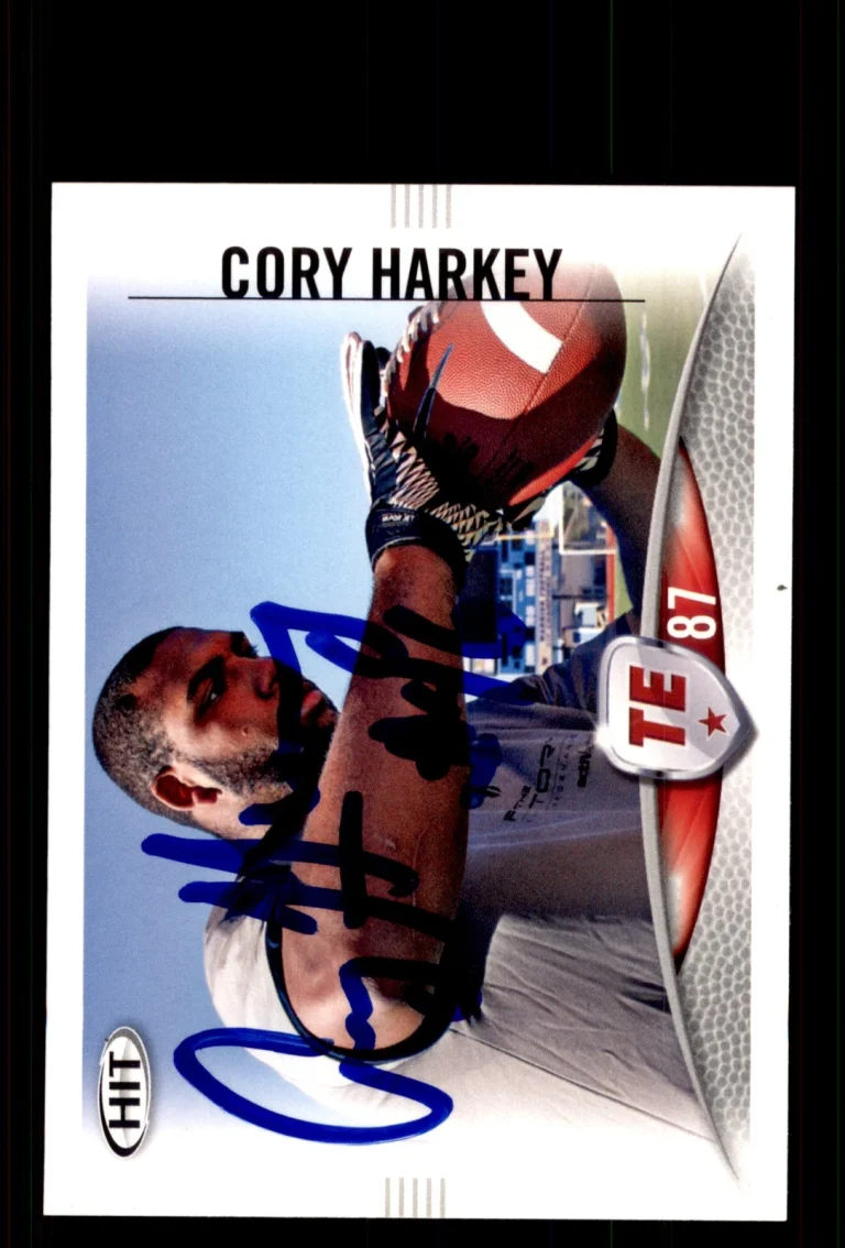 Signed Football Card Auto Cory Harkey 2012 SAGE HIT #87 UCLA Bruins