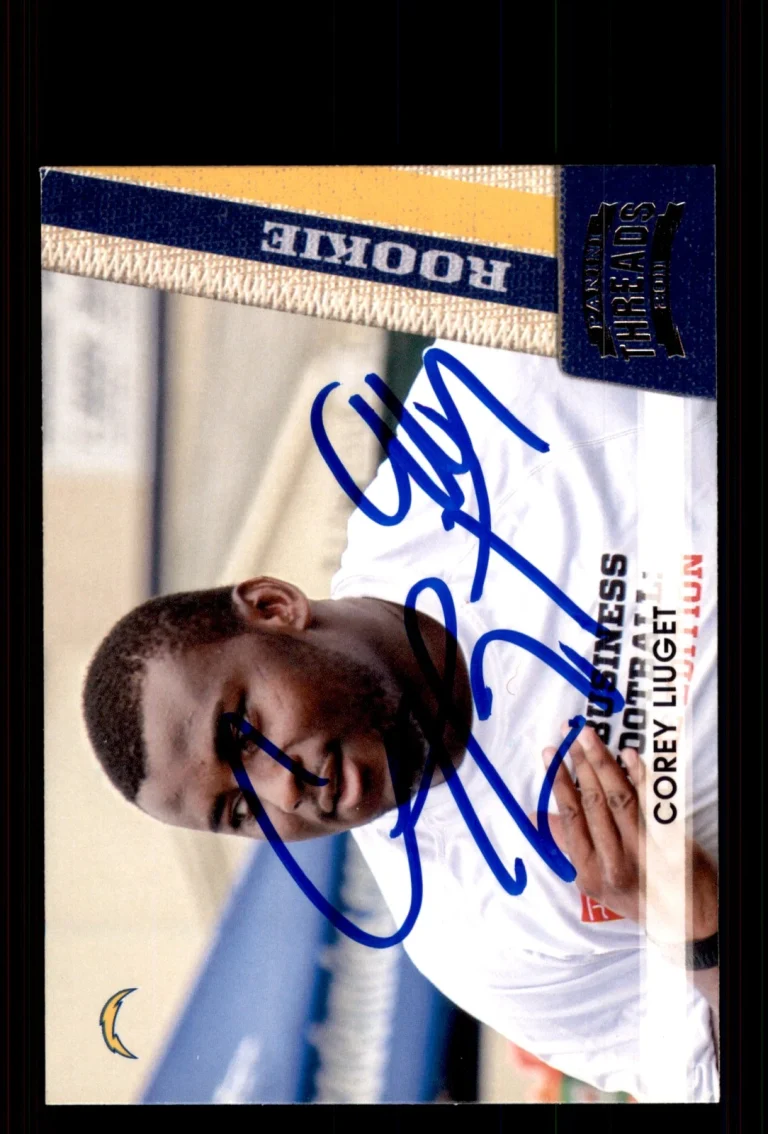 Signed Football Card Auto Corey Liuget 2011 Panini Threads #173 Chargers