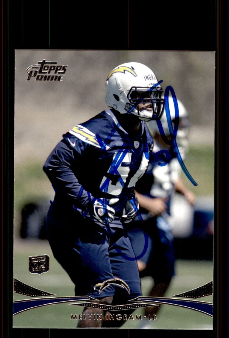 Signed Football Card Auto Melvin Ingram 2012 Topps Prime #107 SD Chargers