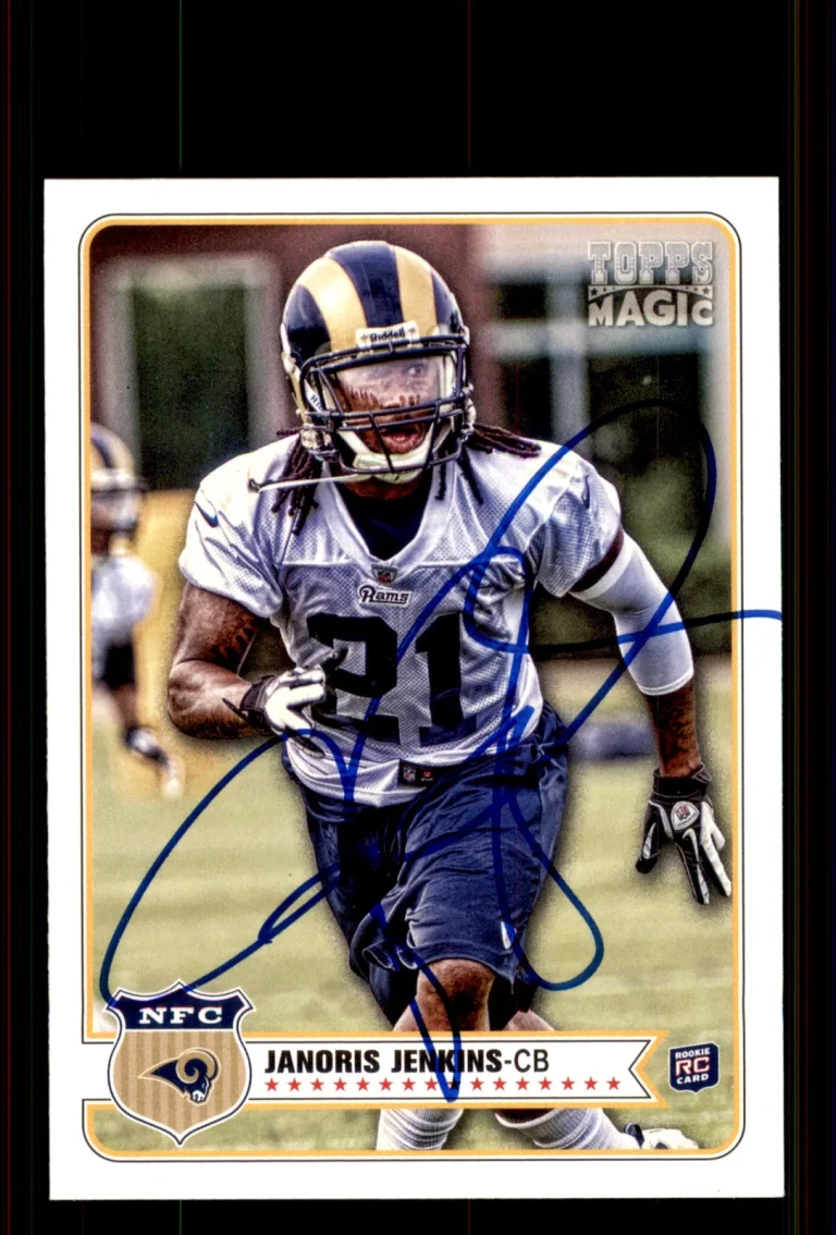 Signed Football Card Auto Janoris Jenkins 2012 Topps Magic #212 St. Louis Rams