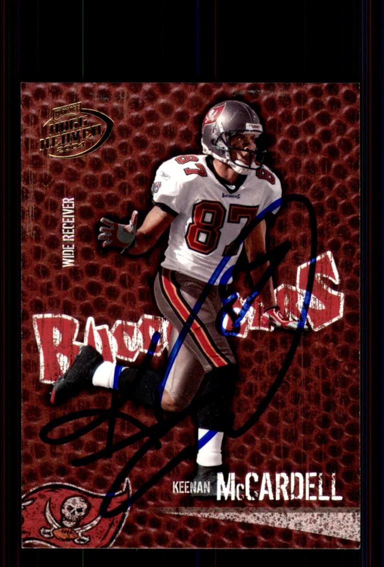 Signed Football Card Auto Keenan McCardell 2004 Playoff Hogg Heaven #93