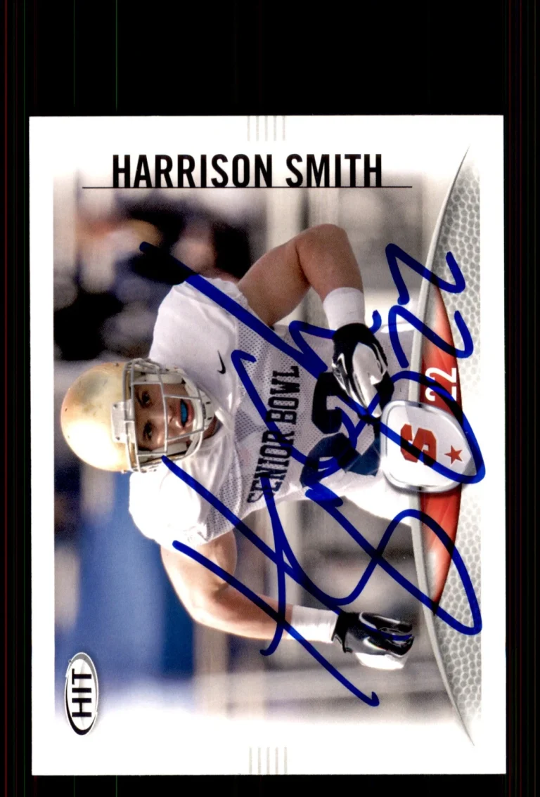 Signed Football Card Auto Harrison Smith 2012 SAGE HIT #38 Notre Dame