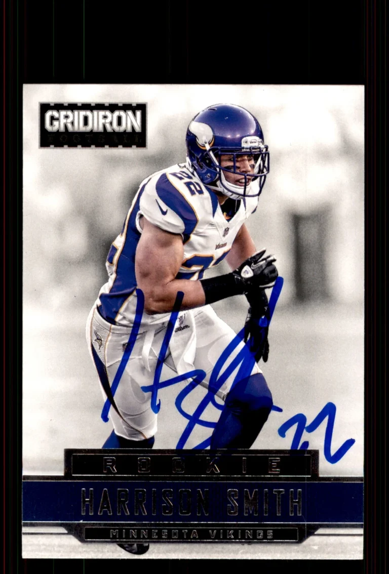 Signed Football Card Auto Harrison Smith 2012 Panini Gridiron #241 Vikings