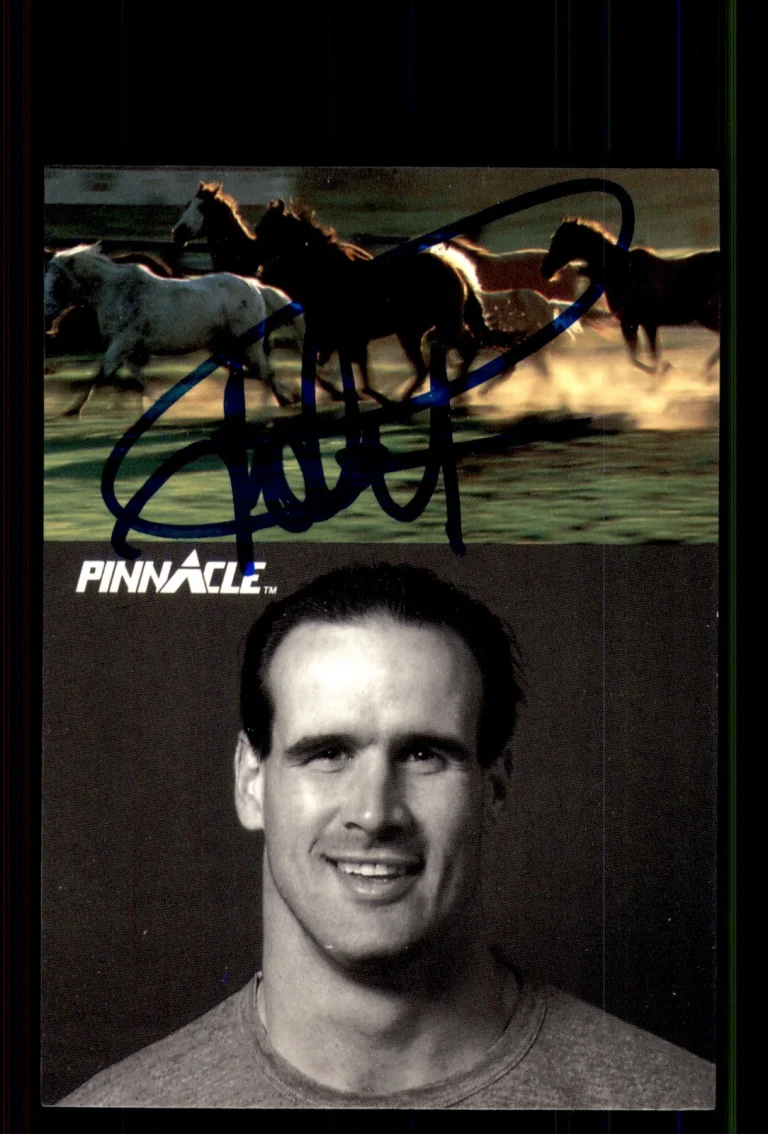 Signed Football Card Auto Mike Tice 1991 Pinnacle #406 Seattle Seahawks