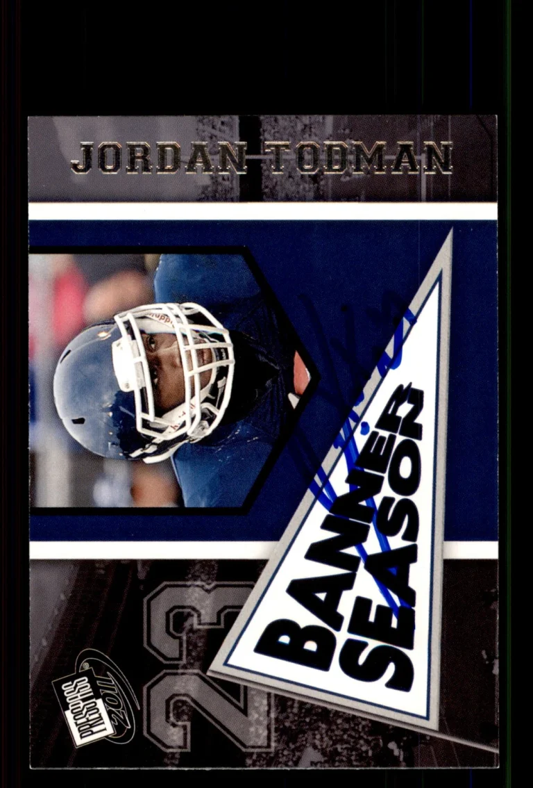 Signed Football Card Auto Jordan Todman 2011 Press Pass #91 Connecticut Huskies