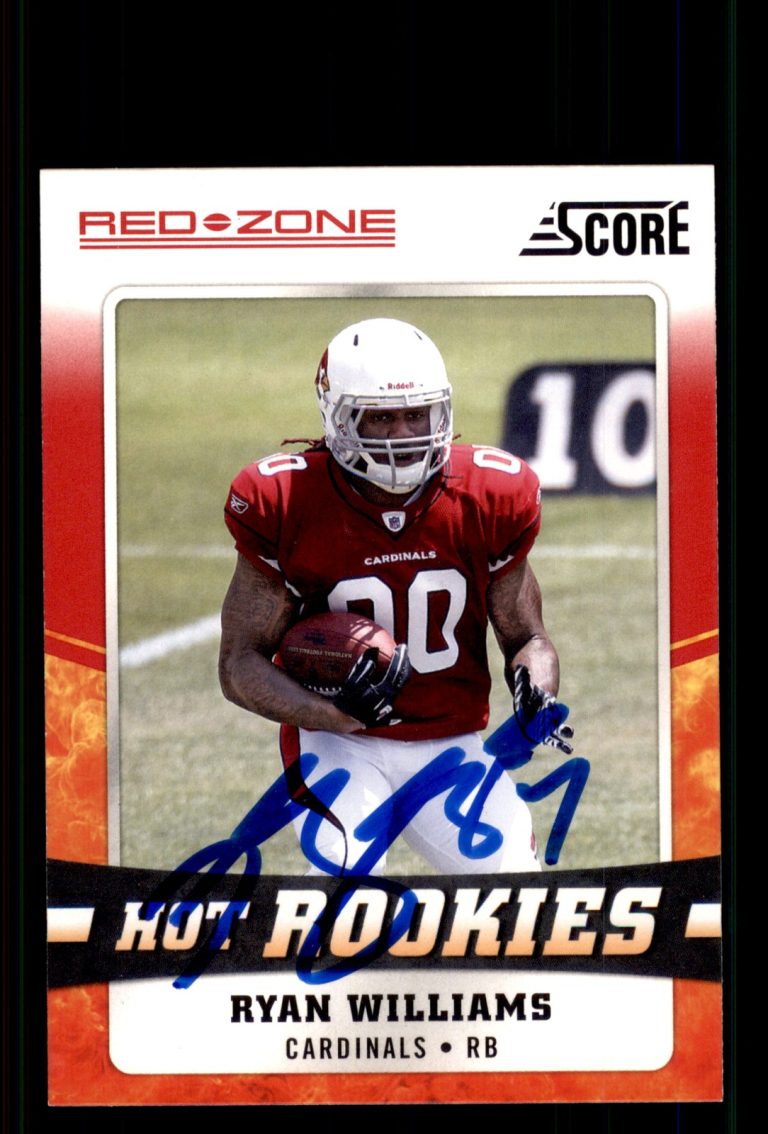 Signed Football Card Auto Ryan Williams 2011 Score #24 Arizona Cardinals