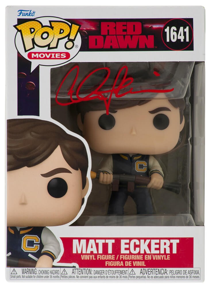 Charlie Sheen Signed Red Dawn Matt Eckert Funko Pop Doll #1641 - (SCHWARTZ COA)