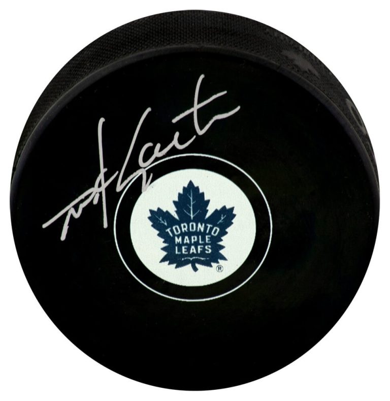Mike Gartner Signed Toronto Maple Leafs Logo Hockey Puck - (SCHWARTZ COA)