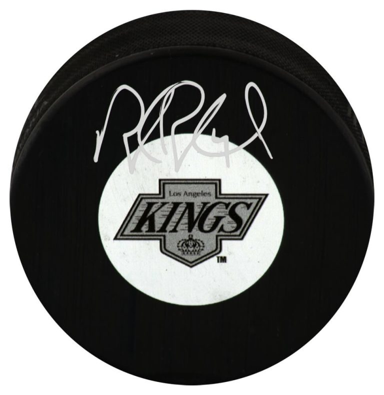 Rob Blake Signed Los Angeles Kings Logo Puck - (SCHWARTZ COA)