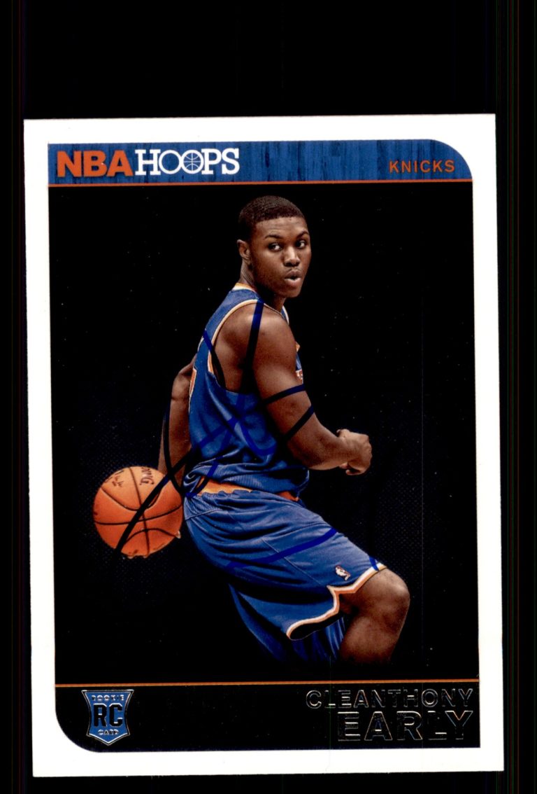 Signed Basketball Card Auto Cleanthony Early 2014-15 Hoops #288 New York Knicks
