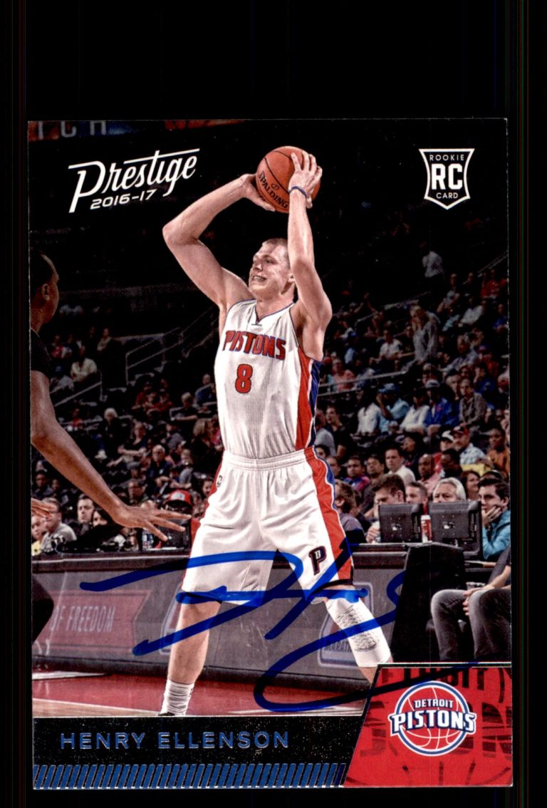 Signed Basketball Card Auto Henry Ellenson 2016-17 Panini Prestige #167 Pistons