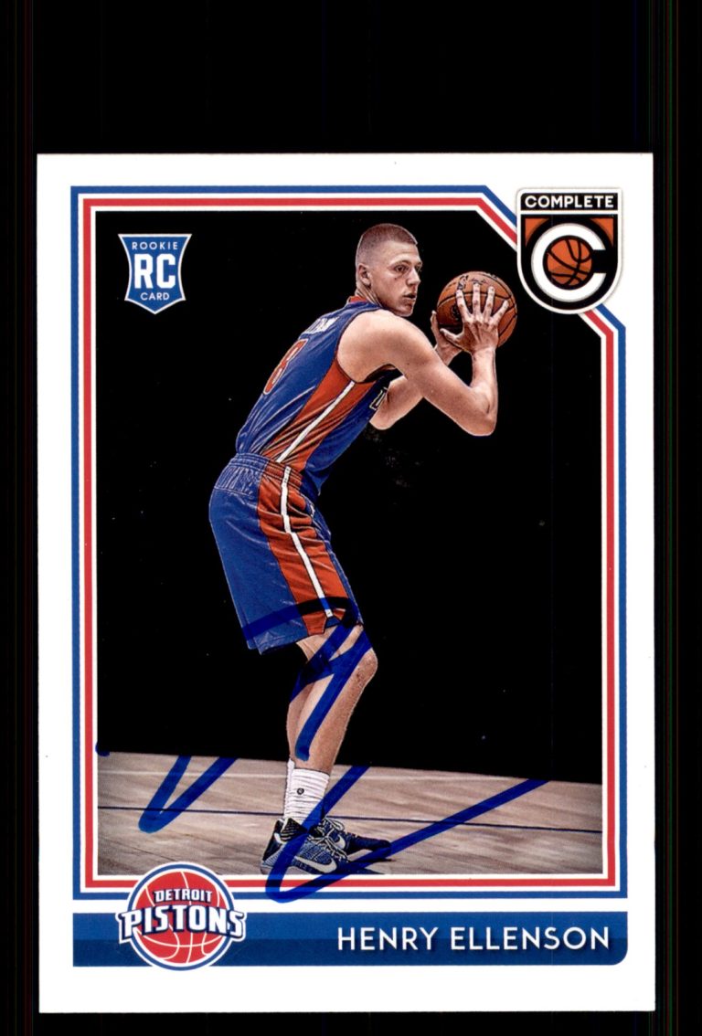 Signed Basketball Card Auto Henry Ellenson 2016-17 Panini Complete #269 Pistons