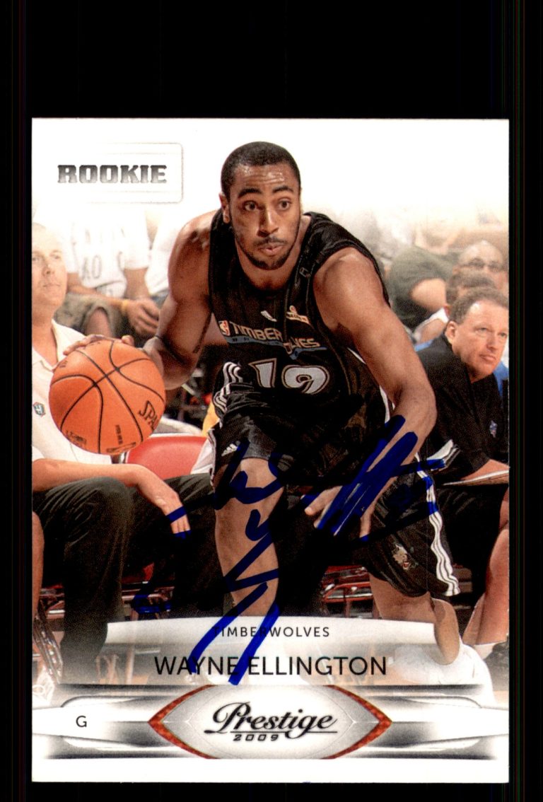 Signed Basketball Card Auto Wayne Ellington 2009-10 Panini Prestige #228