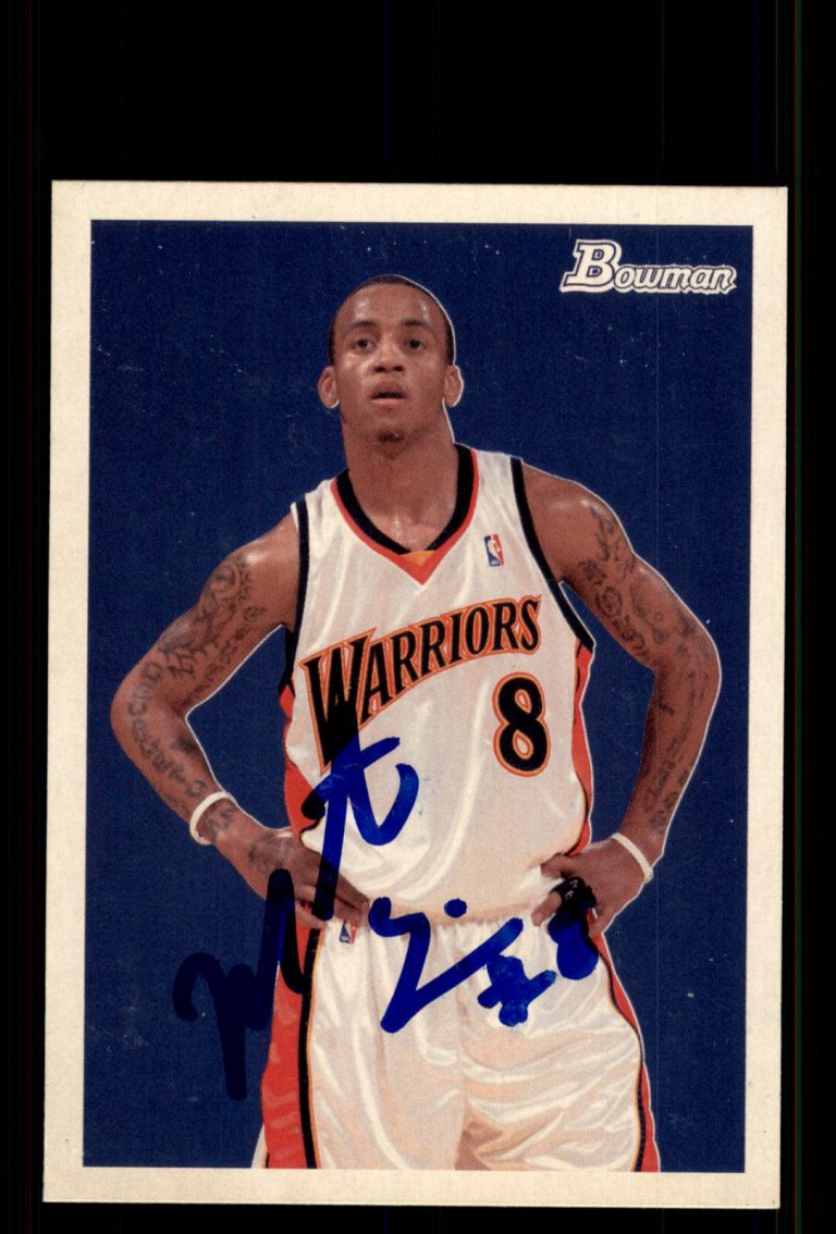 Signed Basketball Card Auto Monta Ellis 2009-10 Bowman 48 #24 Warriors