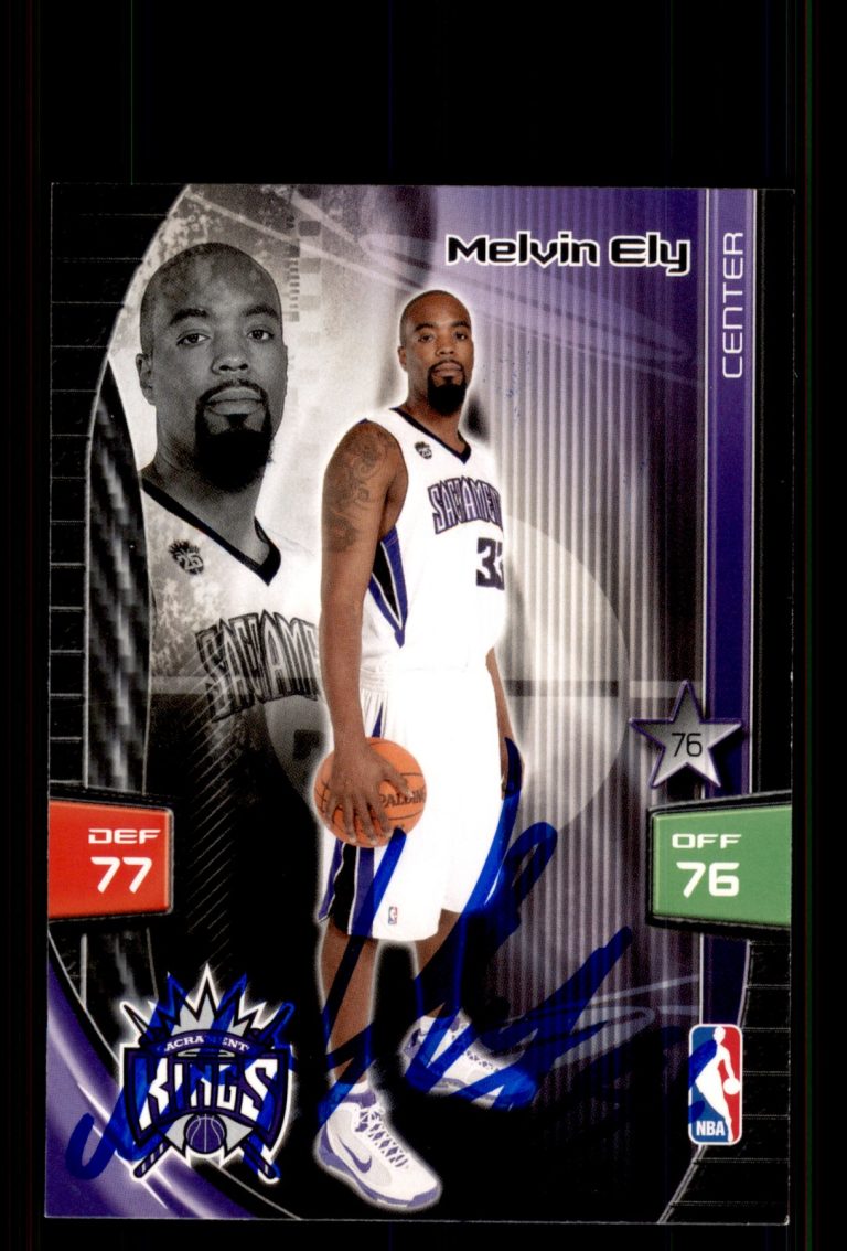 Signed Basketball Card Auto Melvin Ely 2009-10 Panini Adrenalyn XL Kings