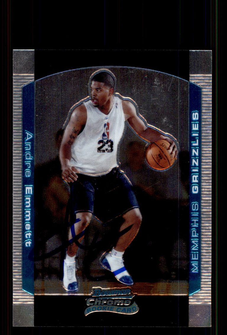 Signed Basketball Card Auto Andre Emmett 2004-05 Bowman Chrome #132