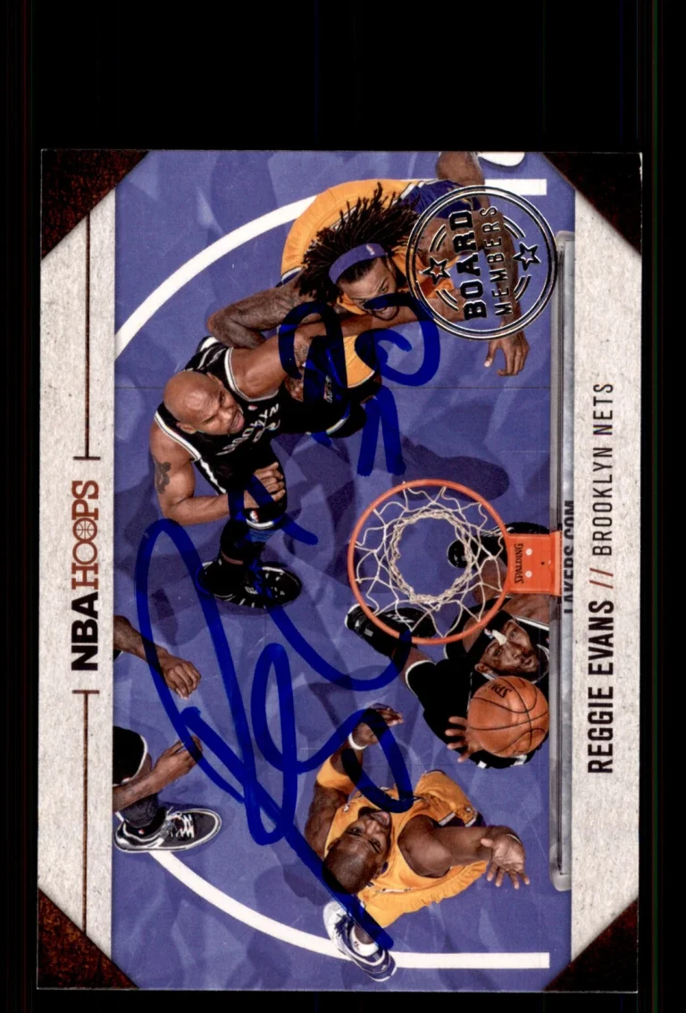 Signed Basketball Card Auto Reggie Evans 2013-14 Hoops #11 Brooklyn Nets