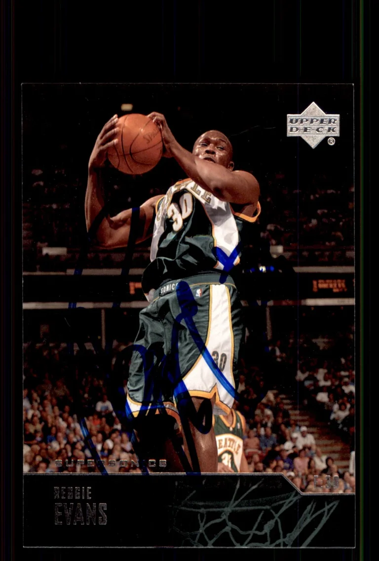 Signed Basketball Card Auto Reggie Evans 2003-04 Upper Deck #260