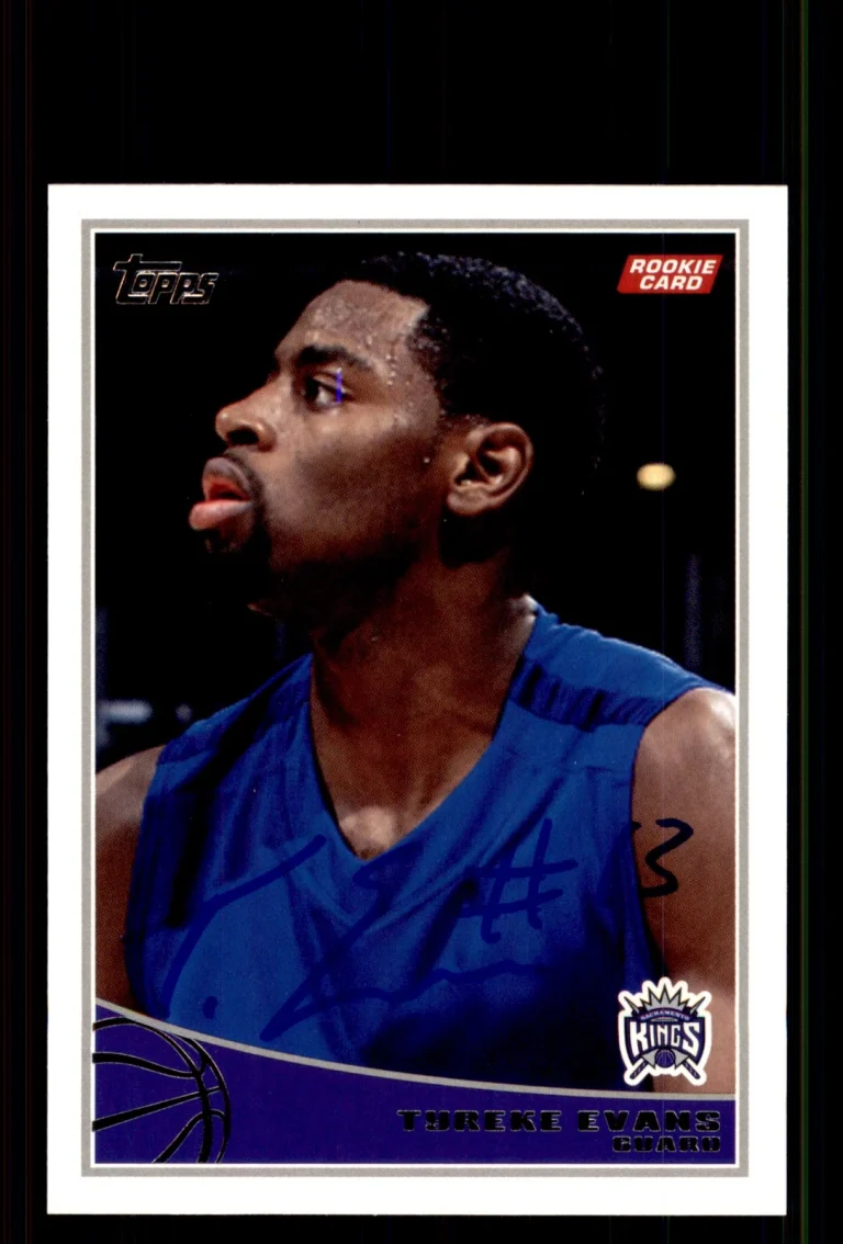 Signed Basketball Card Auto Tyreke Evans 2009-10 Topps #327 Sacramento Kings