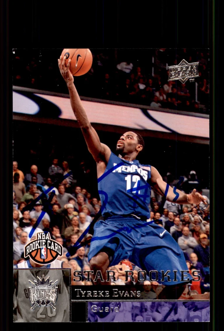 Signed Basketball Card Auto Tyreke Evans 2009-10 Upper Deck #240 Kings