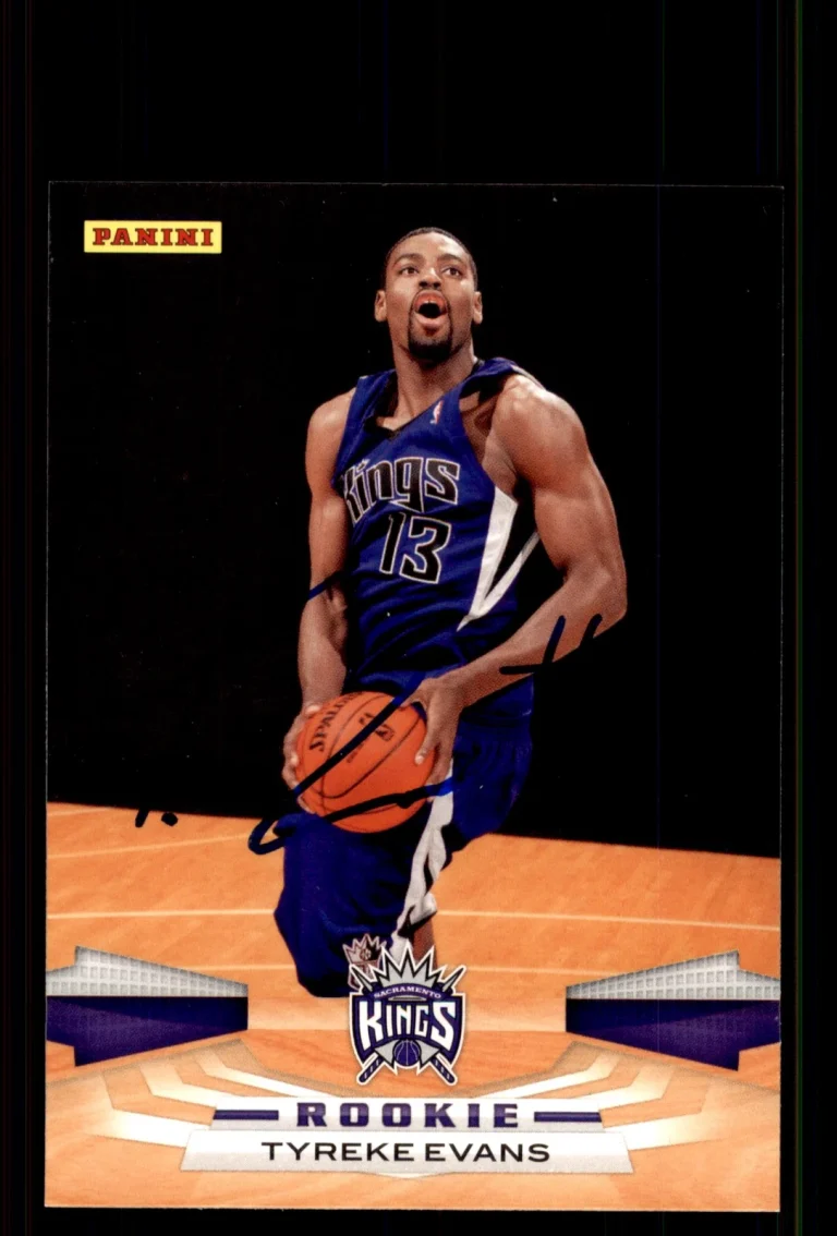 Signed Basketball Card Auto Tyreke Evans 2009-10 Panini #354 Sacramento Kings