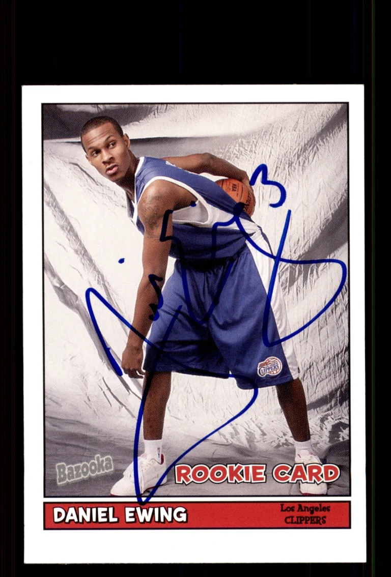 Signed Basketball Card Auto Daniel Ewing 2005-06 Bazooka #172 LA Clippers