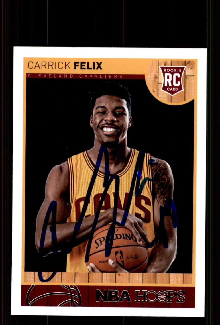 Signed Basketball Card Auto Carrick Felix 2013-14 Hoops #290 Cavaliers