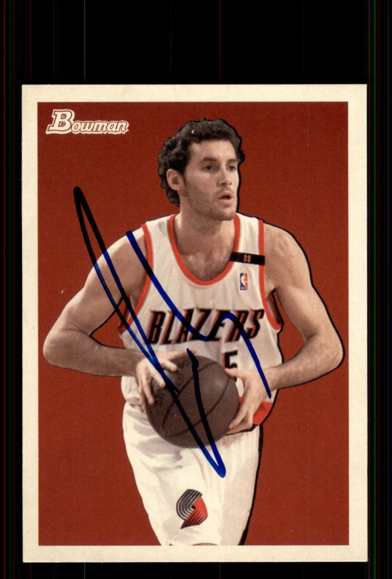 Signed Basketball Card Auto Rudy Fernandez 2009-10 Bowman 48 #65 Trail Blazers