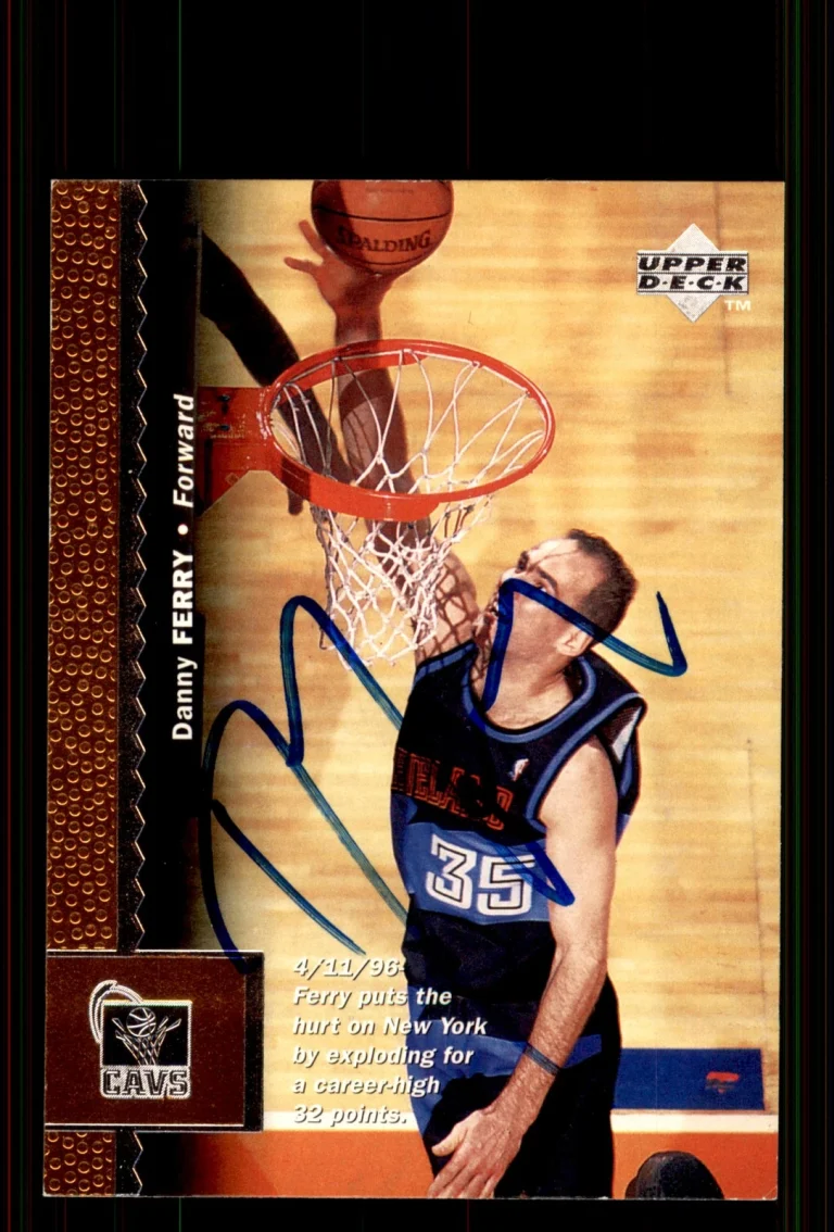 Signed Basketball Card Auto Danny Ferry 1996-97 Upper Deck #20 Cavaliers