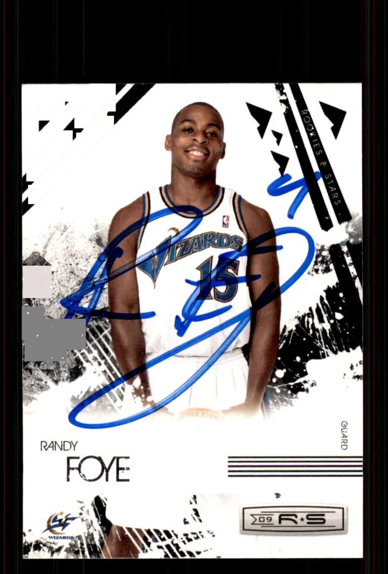 Signed Basketball Card Auto Randy Foye 2009-10 Panini Rookies & Stars #100