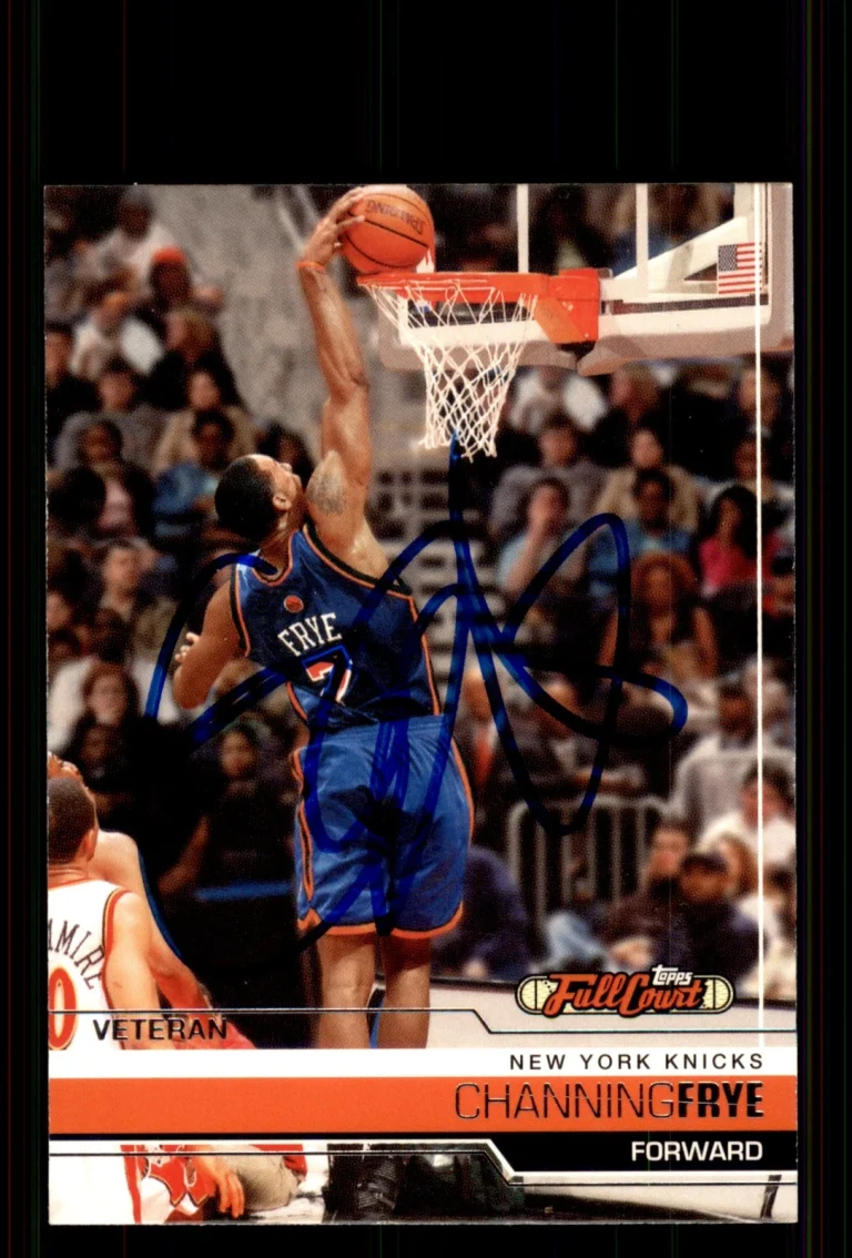 Signed Basketball Card Auto Channing Frye 2006-07 Topps Full Court #62 Knicks