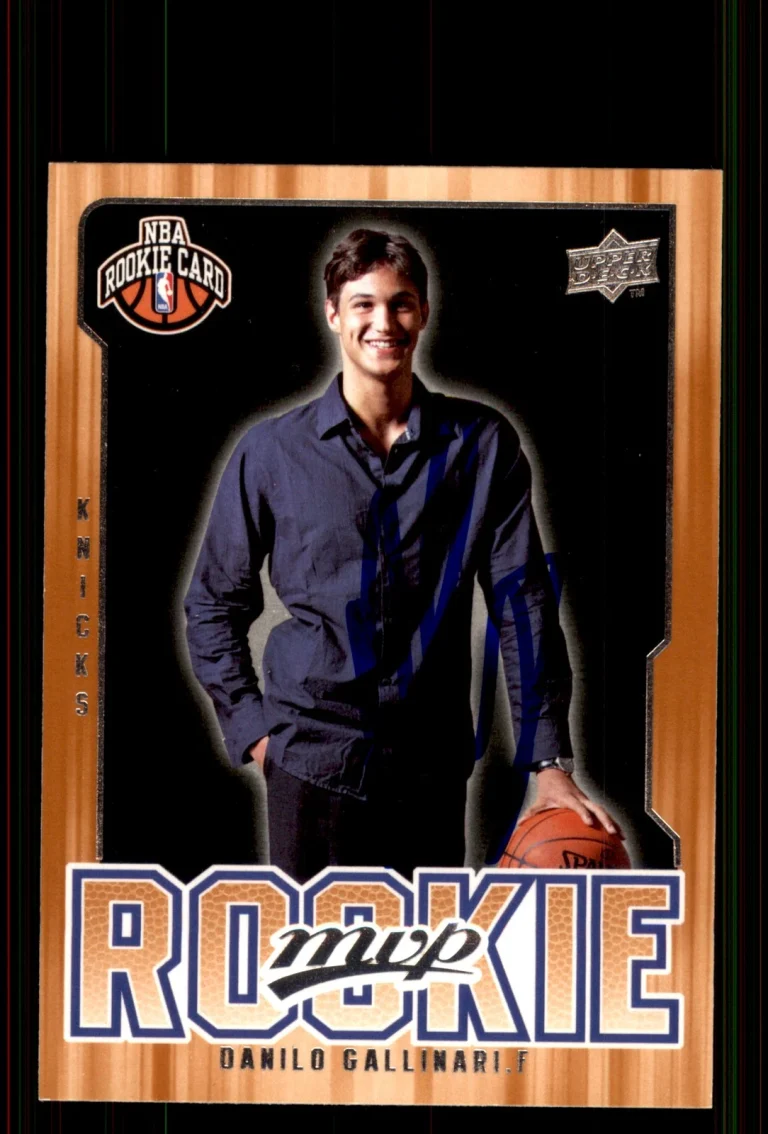 Signed Basketball Card Auto Danilo Gallinari 2008-09 Upper Deck MVP #206 Knicks