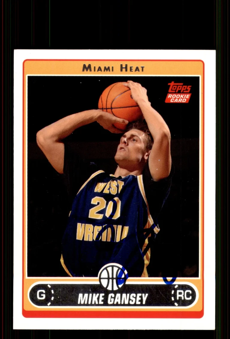 Signed Basketball Card Auto Mike Gansey 2006-07 Topps #260 Miami Heat