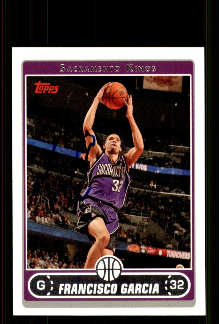 Signed Basketball Card Auto Francisco Garcia 2006-07 Topps #160 Sacramento Kings