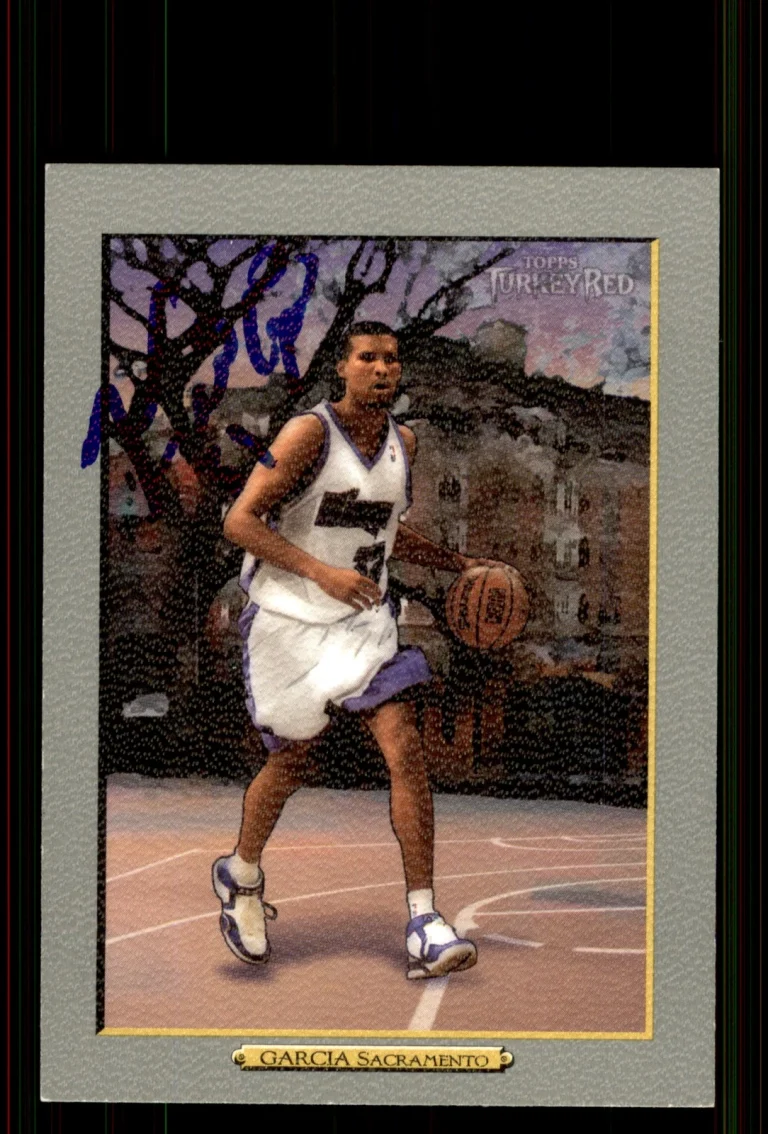 Signed Basketball Card Auto Francisco Garcia 2006-07 Topps Turkey Red #164