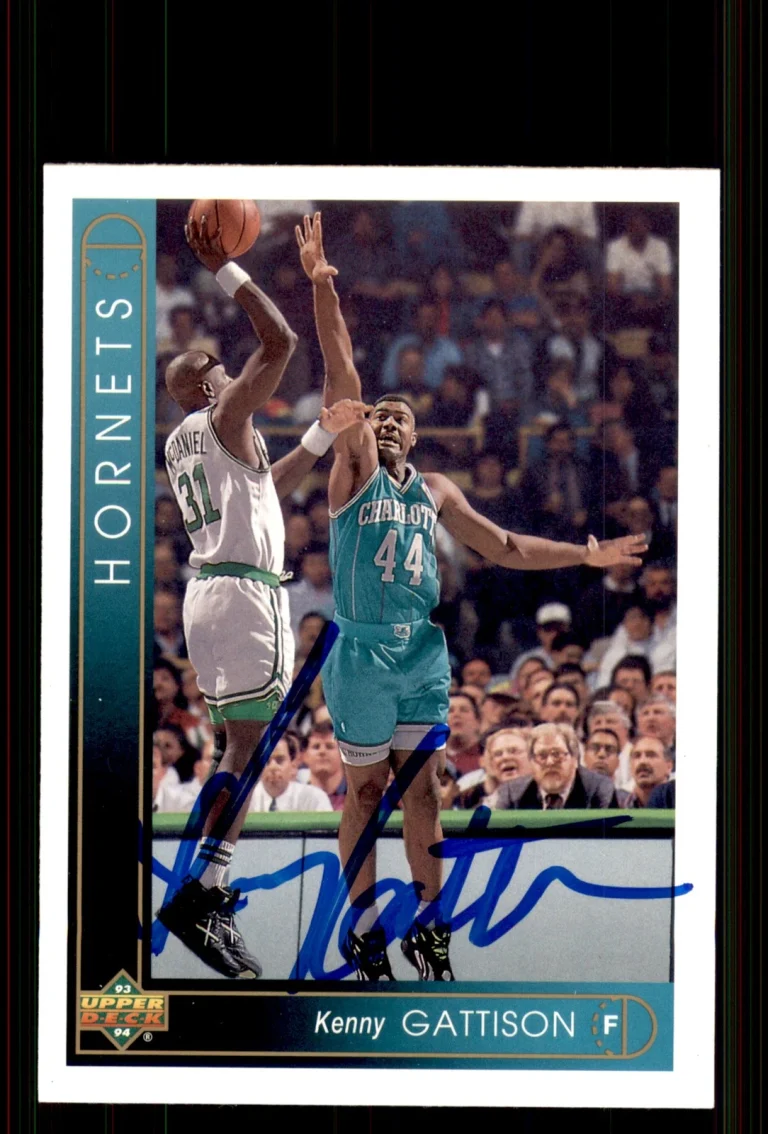 Signed Basketball Card Auto Kenny Gattison 1993-94 Upper Deck #271 Hornets